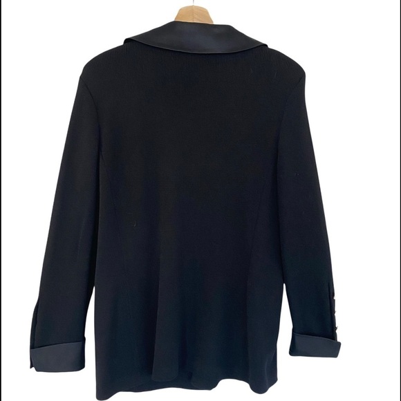 ST. JOHN EVENING Santana Knit Triple Style Rhinestone Button Cardigan Size 12 - Picture 14 of 16